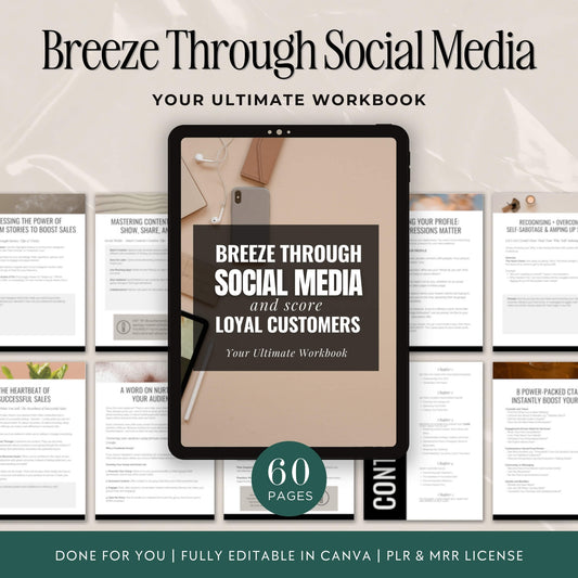 Breeze through Social Media Workbook with Resell Rights